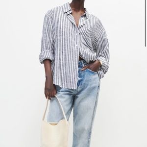 NWT Reformation Will Oversized Linen Shirt